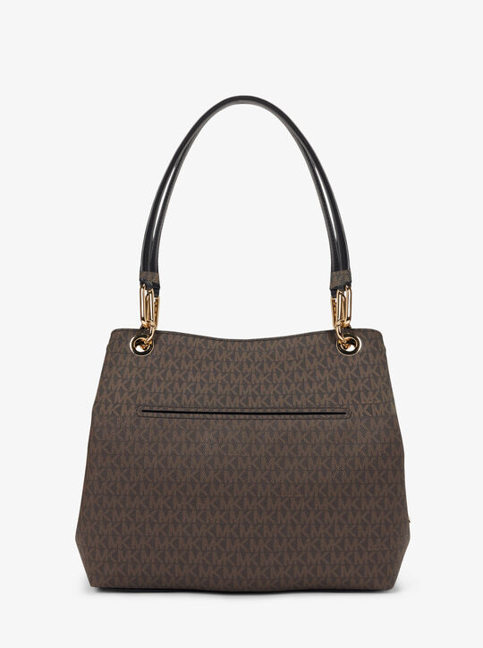 Kensington Large Signature Logo Tote Bag michael kors kensington large signature logo tote bag