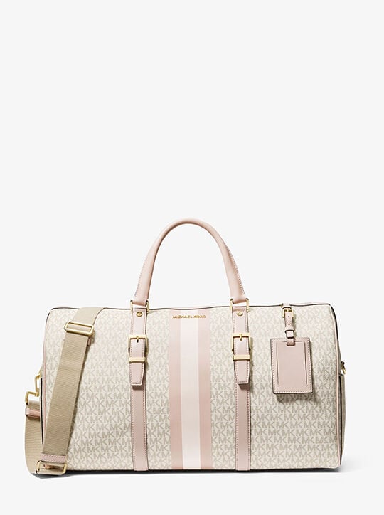 Bedford Travel Extra-Large Logo Stripe Weekender Bag michael kors bedford travel extra large logo stripe weekender bag