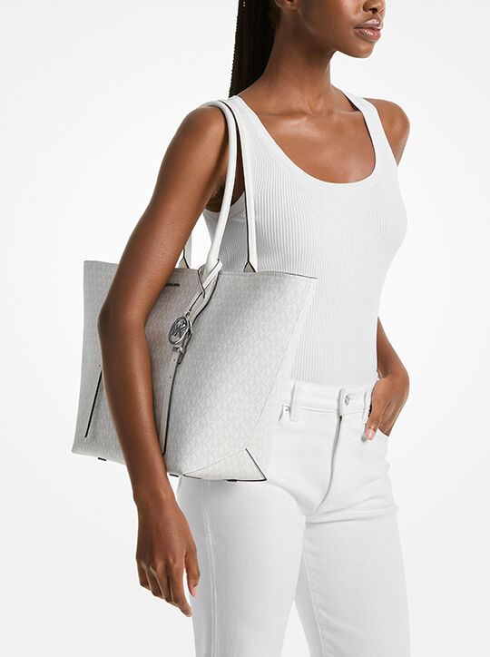 Moore Large Logo Tote Bag michael kors moore large logo tote bag