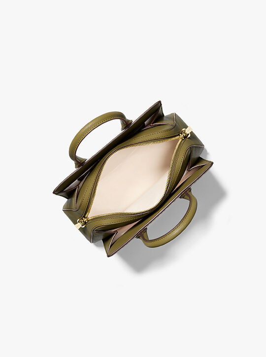 Laila Small Signature Logo Satchel michael kors laila small signature logo satchel