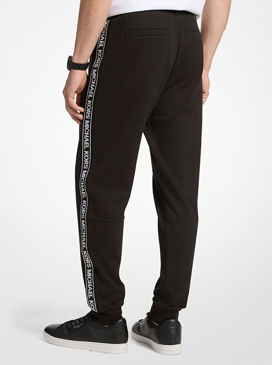 michael kors logo tape cotton blend joggers