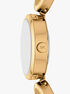 michael kors maude gold tone link watch