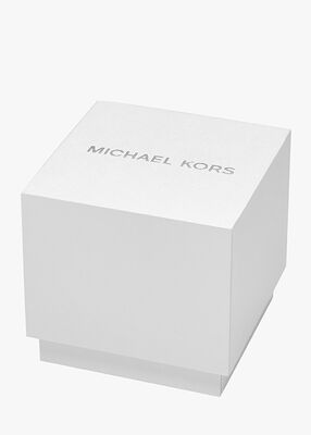 michael kors oversized billie frosted black tone watch