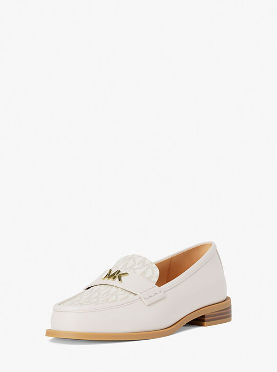 michael kors حذاء لوفر ليكس من الجلد بشعار الماركة
