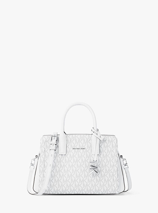 mk 様 lolo Laila Extra-Small Signature Logo Crossbody Bag, WHITE | Michael