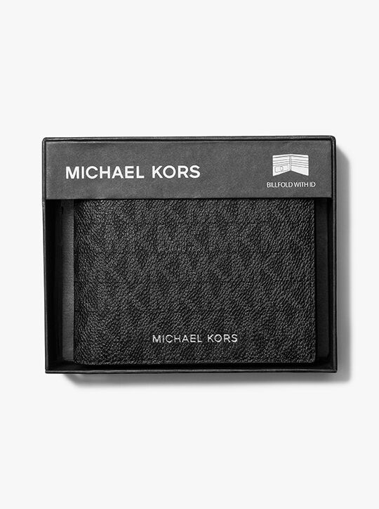 Hudson Signature Logo Billfold Wallet michael kors hudson signature logo billfold wallet