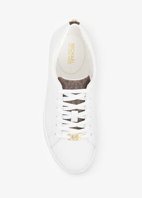 michael kors keaton leather and logo sneaker