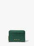 Jet Set Small Pebbled Leather Zip-Around Card Case michael kors jet set small pebbled leather zip around card case