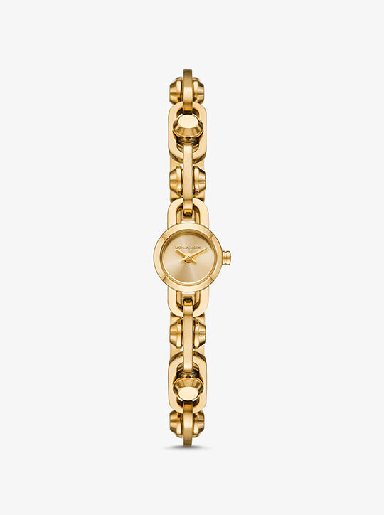 michael kors astor link gold tone bracelet watch