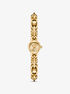 michael kors astor link gold tone bracelet watch