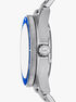 Oversized Maritime Silver-Tone Watch michael kors oversized maritime silver tone watch