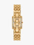 Michael Kors Essex Three-Hand Gold-Tone Stainless Steel Watch michael kors essex three hand gold tone stainless steel watch