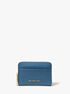 Jet Set Small Pebbled Leather Zip-Around Card Case michael kors jet set small pebbled leather zip around card case