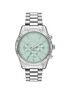 michael kors oversized lexington silver tone watch