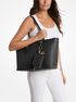 michael kors حقيبة كوين الكبيرة من الجلد المحبب