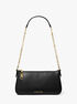 Empire Medium Leather Chain-Link Pochette michael kors empire medium leather chain link pochette