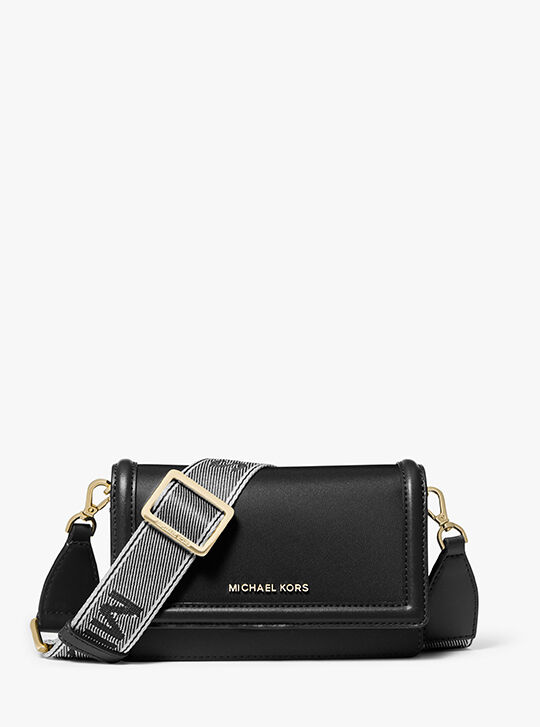 Jet Set Small Nylon Gabardine Smartphone Crossbody Bag, BLACK
