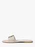 michael kors milan signature logo slide sandal