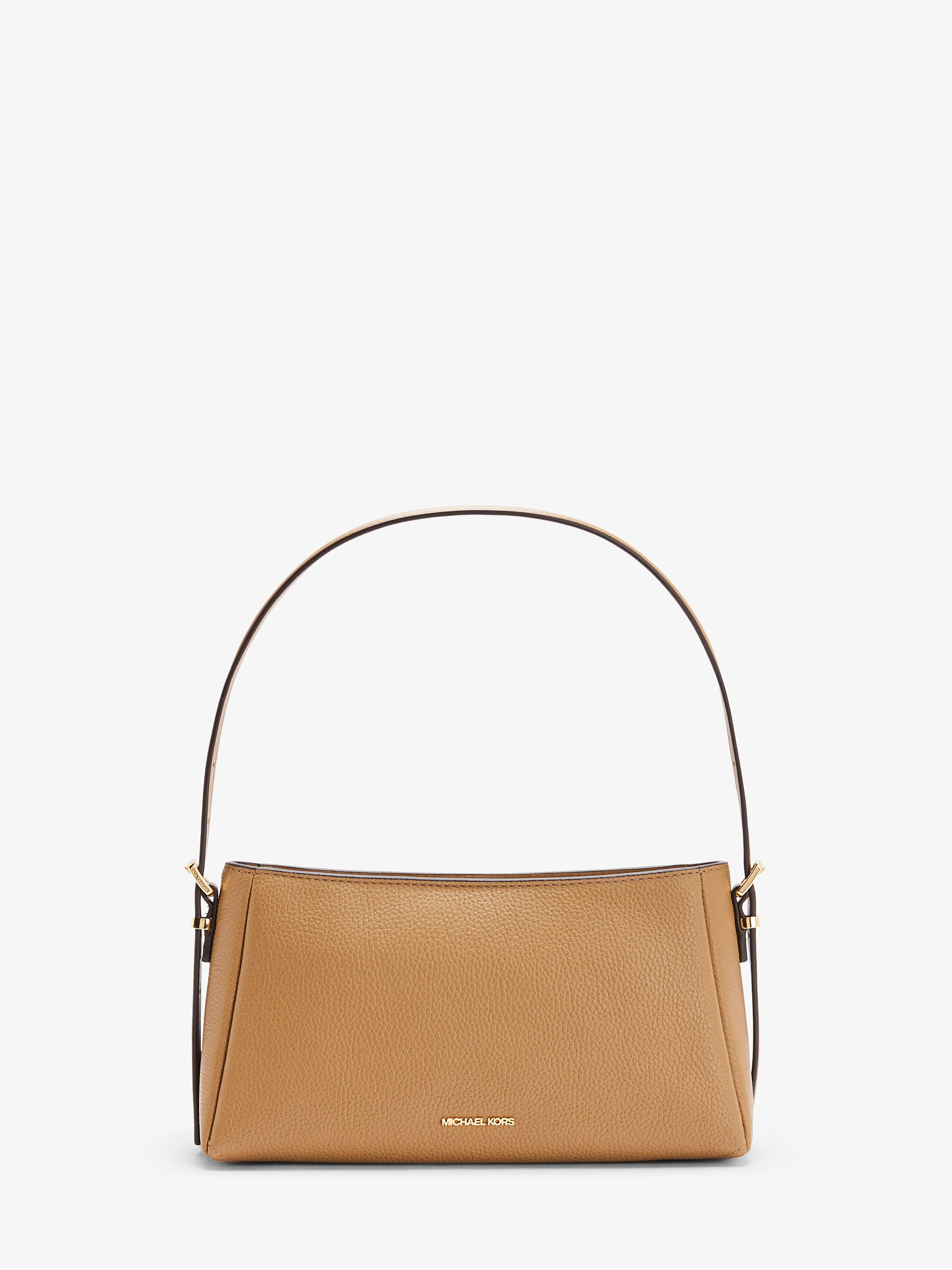 musubore ポインテッドトゥファーミュール ブラウン Lサイズ Moore Medium Pebbled Leather Convertible Shoulder Bag, HUSK
