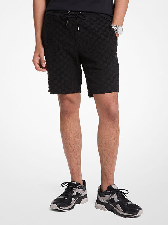 Logo Jacquard Terry Shorts michael kors logo jacquard terry shorts