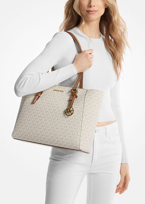 michael kors حقيبة شارلوت الكبيرة بشعار الماركة 3 في 1