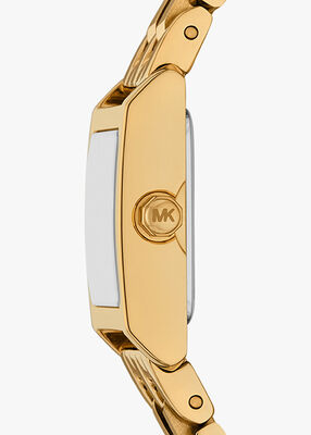 michael kors micro georgie gold tone watch