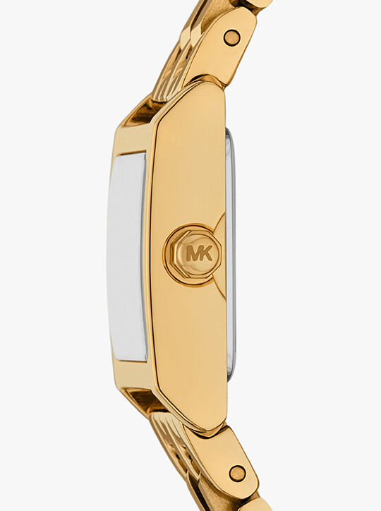 michael kors micro georgie gold tone watch