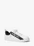 Keating Leather and Mesh Zip-Up Sneaker michael kors keating leather and mesh zip up sneaker
