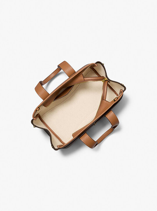 michael kors romee small signature logo satchel