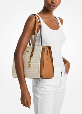 michael kors حقيبة يد ليلى متوسطة الحجم