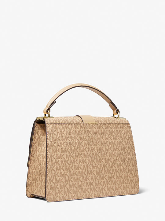 Greenwich Medium Logo Satchel michael kors greenwich medium logo satchel