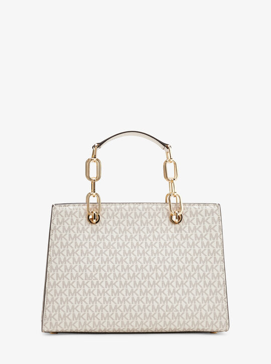 Cynthia Medium Signature Logo Satchel michael kors cynthia medium signature logo satchel