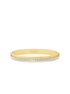 michael kors pav  two tone fluted bangle