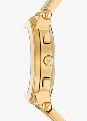michael kors billie gold tone stainless steel watch