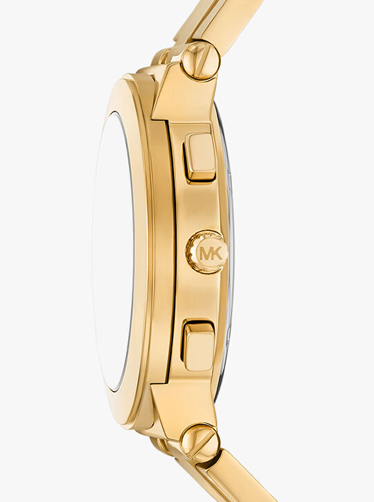 Billie Gold-Tone Stainless Steel Watch michael kors billie gold tone stainless steel watch