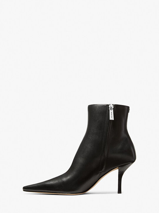michael kors selina leather ankle boot
