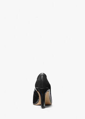 michael kors darrah crackled patent leather pump