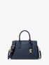michael kors laila small pebbled leather satchel