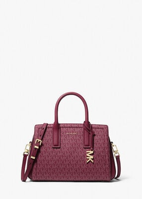 michael kors laila small signature logo satchel