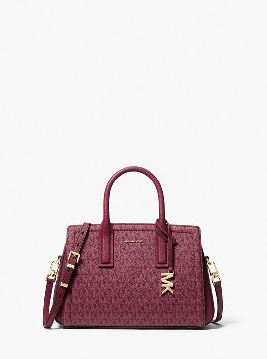 michael kors laila small signature logo satchel