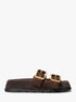 Colby Suede Flat Sandal michael kors colby suede flat sandal