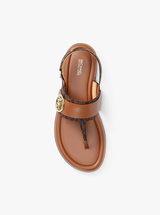 Carmen Signature Logo Thong Sandal michael kors carmen signature logo thong sandal