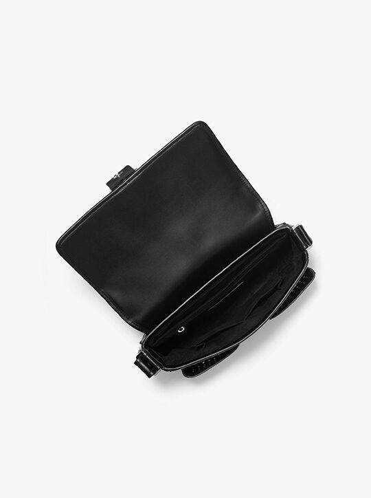 michael kors colby medium grommeted leather messenger bag