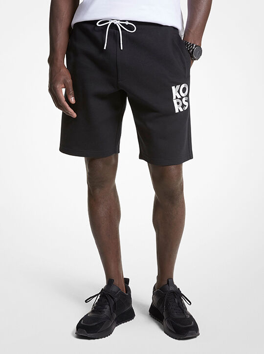 Logo Cotton Blend Shorts michael kors logo cotton blend shorts