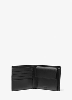 michael kors greyson logo billfold wallet with coin pocket