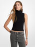 Wool Sleeveless Turtleneck Top michael kors wool sleeveless turtleneck top