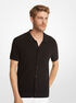 michael kors textured cotton blend shirt