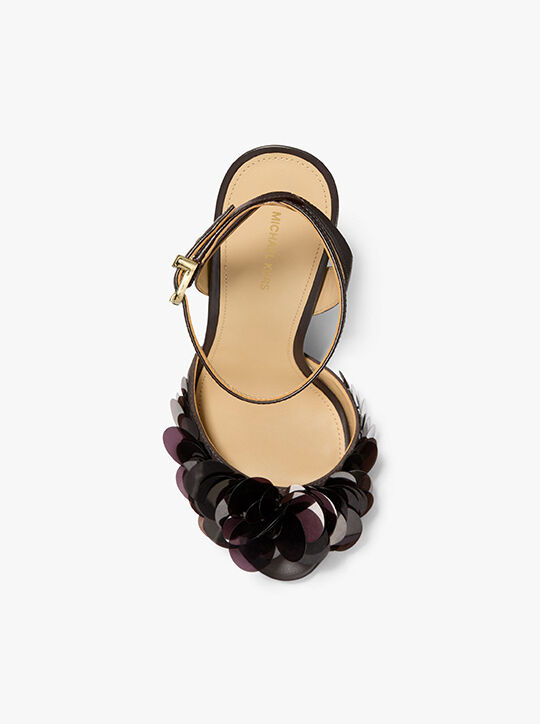Loretta Sequin Embellished Sandal michael kors loretta sequin embellished sandal