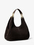 Ellie Large Suede Shoulder Bag michael kors ellie large suede shoulder bag