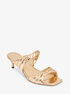 Kiana Metallic Snake Embossed Leather Sandal michael kors kiana metallic snake embossed leather sandal